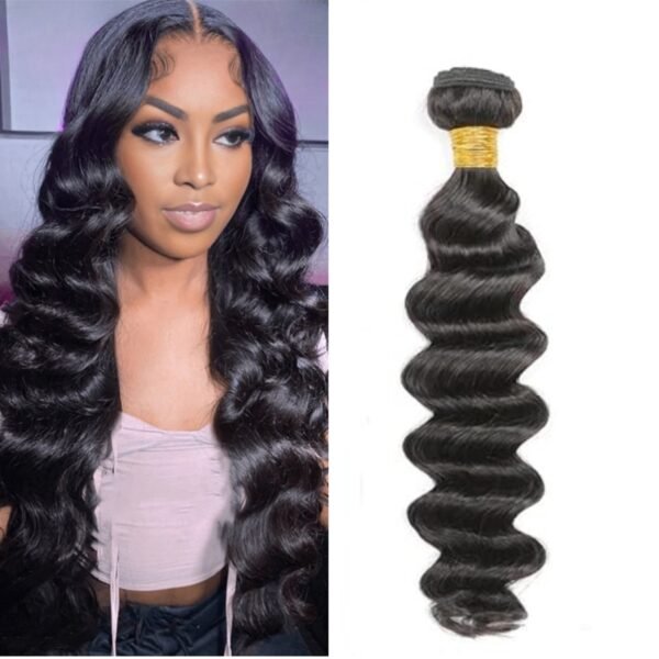 Loose Deep Human Hair Bundle (1 PC)