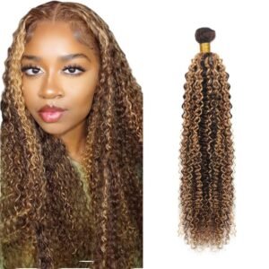 p4/27# High Light Human Hair Bundle (straight, curly, body wave, loose wave)