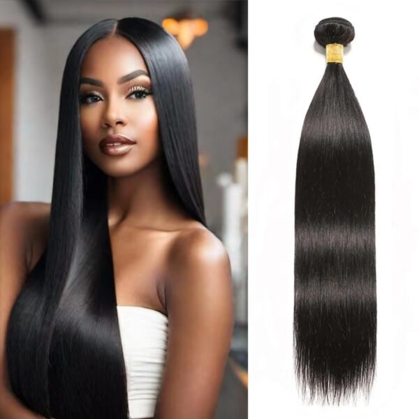 Straight Human Hair Bundle ( 1 PC)