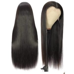 Straight Human Hair Lace Wig (4x4, 13x4, 13x6, 5x5, 6x6,T type, 360 full)