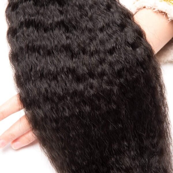 10A Remy Hair Kinky Straight Human Hair Bundle (1 PC) - Image 2